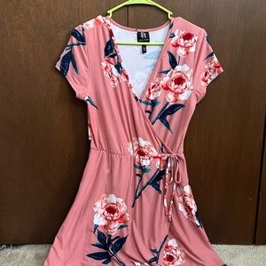 Derek Heart Pink Floral Dress